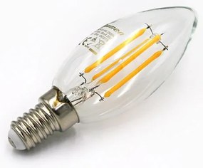 Adeleq Led Λάμπα Cog Κεράκι Διάφανο Ε14 7W 230V Λευκό 13-140171