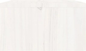 vidaXL Βάση Οθόνης Λευκή 100x27x15 εκ. από Μασίφ Ξύλο Πεύκου