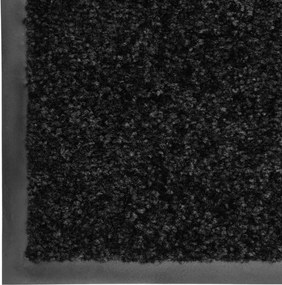 vidaXL Πατάκι Εισόδου Πλενόμενο Μαύρο 120 x 180 εκ.