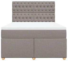 ΚΡΕΒΑΤΙ BOXSPRING ΜΕ ΣΤΡΩΜΑ TAUPE 140X190 ΕΚ. ΥΦΑΣΜΑΤΙΝΟ 3293586