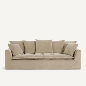 Καναπές από βελούδο stonewashed, OTAVIA