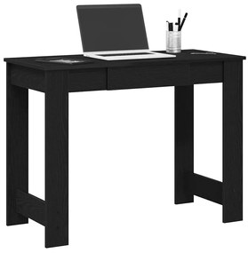 Γραφείο Μαύρο 100x45x75 εκ. από Επεξεργασμένο Ξύλο