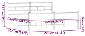 ΣΚΕΛΕΤΟΣ ΚΡΕΒ. ΧΩΡΙΣ ΣΤΡΩΜΑ ΚΑΦΕ ΔΡΥΣ 200X200 ΕΚ. ΜΕΤΑΛΛΙΚΟ 3308520