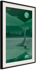 Αφίσα - Loch Ness [Poster] - 40x60 - Μαύρο - Με πασπαρτού