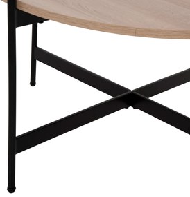 ΣΕΤ 2ΤΜΧ ΤΡΑΠΕΖΙΑ ΣΑΛΟΝΙΟΥ RONDA HM21089.02 MDF ΣΟΝΑΜΑ Φ80εκ &amp; Φ50εκ