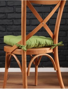 Stewehome Σετ 6 τεμαχίων μαξιλάρια καθισμάτων χρυσό πράσινο με ειδική ραφή 40x40 cm
