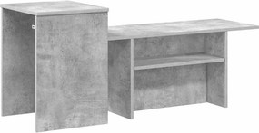 vidaXL Τραπέζι κονσόλας Σκυρόδεμα Γκρι 91,5 x 35 x 38,5 εκ