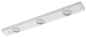 Eglo Kob Τριπλό Σποτ με Ενσωματωμένο LED και Θερμό Φως σε Λευκό Χρώμα 93706