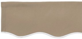 vidaXL Ύφασμα αντικατάστασης τέντας Μπεζ 350 x 200 cm Καραβόπανο