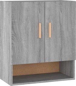 vidaXL Ντουλάπι Τοίχου Γκρι Sonoma 60x31x70εκ. Επεξεργασμένο Ξύλο