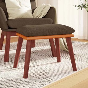 VidaXL Υποπόδιο Καφέ 45x29,5x35 εκ. Ύφασμα & Συνθετικό Δέρμα