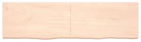 vidaXL Επιφάνεια Τραπεζιού 180x50x(2-6)εκ Ακατέργαστο Μασίφ Ξύλο Δρυός