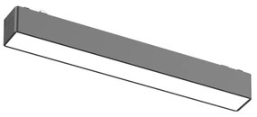 Φωτιστικό LED 10W 3000K για Ultra-Thin Μαγνητική Ράγα σε Μαύρη Απόχρωση D:23cmx2,4cm Inlight T03001-BL