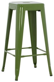 Σκαμπό μπάρ MELITA C8642.13 Μεταλλικό Light Olive Green 43x43x78Yεκ. 43x43x78 εκ.