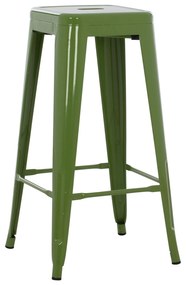 ΣΚΑΜΠΟ BAR ΜΕΤΑΛΛΙΚΟ MELITA ΣΕ LIGHT OLIVE GREEN  43x43x78 εκ.