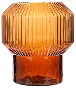Βάζο Retro 012.862161005 18x20cm Γυάλινο Brown Glass