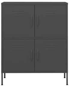 vidaXL Ντουλάπι Αποθήκευσης Ανθρακί 80 x 35 x 101,5 εκ. από Ατσάλι