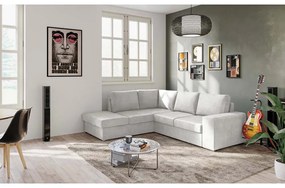 EDDI ΚΑΝΑΠΕΣ ΚΡΕΒΑΤΙ ΓΩΝΙΑ ΑΡΙΣΤΕΡΗ CREAM 248x213x90 - 70-0405