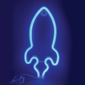 Διακοσμητικό Φωτιστικό Τοίχου LED Aca Rocket X04876320 Blue