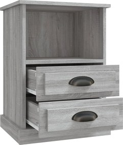 vidaXL Κομοδίνο Γκρι Sonoma 43x36x60 εκ.