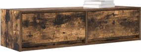 vidaXL Ντουλάπι TV 100 x 31 x 25,5 εκ. Καπνιστή δρυς