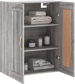 vidaXL Ντουλάπι Επιτοίχιο Γκρι Sonoma 69,5 x 34 x 90 εκ. Επεξεργ. Ξύλο