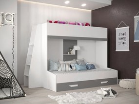 Πολυλειτουργικό κρεβάτι Party XVII-Leuko-Gkri