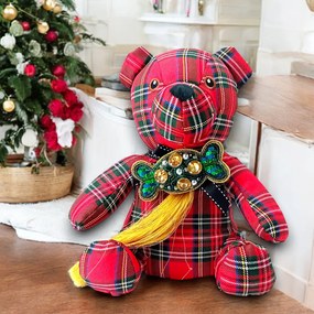 Χριστουγεννιάτικο υφασμάτινο αρκουδάκι!