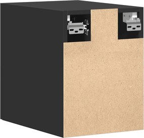 vidaXL Ντουλάπι Τοίχου Μαύρο 30x42,5x40 εκ. από Επεξεργασμένο Ξύλο