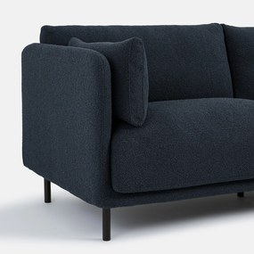 Γωνιακός καναπές Compact με μπουκλέ ύφασμα – Victor