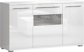 Μπουφές Χαμηλός Realm 3D-Μήκος: 150 εκ.-Λευκό - 150.00Χ45.00Χ85.00cm