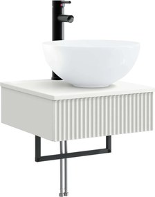 vidaXL Νιπτήρας Τοίχου Λευκό 40 x 41 x 40,5 εκ Επεξεργασμένο Ξύλο