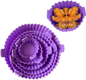 Σετ 6 Τμχ. Φόρμα Σιλικόνης για Φριτέζα Αέρος - Μωβ