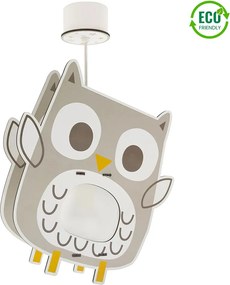Owl MDF παιδικό φωτιστικό οροφής (63397)