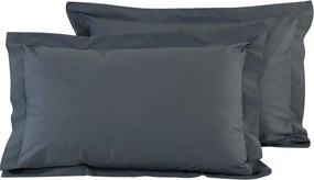Ζεύγος Μαξιλαροθήκες Oxford (50x70) Das Home Best Line Γκρι