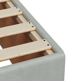 ΚΡΕΒΑΤΙ BOXSPRING ΜΕ ΣΤΡΩΜΑ ΑΝΟΙΧΤΟ ΓΚΡΙ 140X190 ΕΚ. ΒΕΛΟΥΔΙΝΟ 3290906