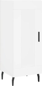 vidaXL Ντουλάπι Λευκό 34,5 x 34 x 180 εκ. από Επεξεργασμένο Ξύλο