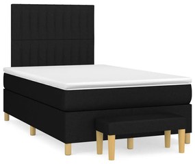 ΚΡΕΒΑΤΙ BOXSPRING ΜΕ ΣΤΡΩΜΑ ΜΑΥΡΟ 120X200 ΕΚ. ΥΦΑΣΜΑΤΙΝΟ 3137303