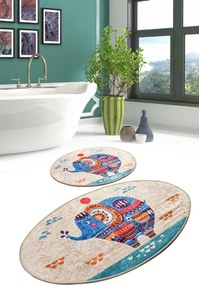 Bathmat Set (2 Pieces) Etnic Multicolor