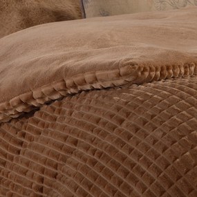 Κουβερτοπάπλωμα Υπέρδιπλο (240x220) Nef-Nef Homeware Elaisa Camel