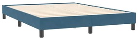 ΚΡΕΒΑΤΙ BOXSPRING ΜΕ ΣΤΡΩΜΑ ΣΚΟΥΡΟ ΜΠΛΕ 140X210 ΕΚ. ΒΕΛΟΥΔΙΝΟ 3317695