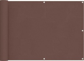 vidaXL Οθόνη Μπαλκονιού Καφέ 75 x 200 cm