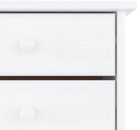 vidaXL Παπουτσοθήκη ALTA Λευκή 77 x 35 x 96 εκ. από Μασίφ Ξύλο Πεύκου