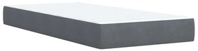 ΚΡΕΒΑΤΙ BOXSPRING ΜΕ ΣΤΡΩΜΑ ΣΚΟΥΡΟ ΓΚΡΙ 100X200 ΕΚ. ΒΕΛΟΥΔΙΝΟ 3290847