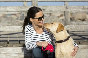 Λουρί Σκύλου Flexi NEW CLASSIC 5m Ροζ Μέγεθος S