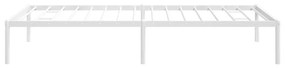 vidaXL Πλαίσιο Κρεβατιού Λευκό 90 x 190 εκ. Μεταλλικό