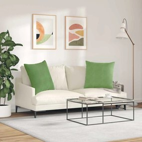 vidaXL Μαξιλάρι Καναπέ 2 pcs Ανοιχτό πράσινο 80 x 80 cm