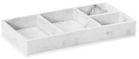 Βάση Οργάνωσης 4 Θέσεων Marble LBTAH-AX21048 White Andrea House Polyresin