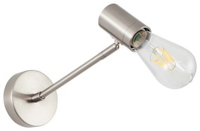 Φωτιστικό Τοίχου - Απλίκα SE21-NM-22 ADEPT NICKEL MATT WALL LAMP Β3 - Μέταλλο - 77-8275