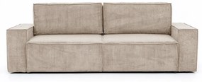 Διθέσιος καναπές Κρεβάτι Flabio, μπέζ 245x90x95cm-BOG1347